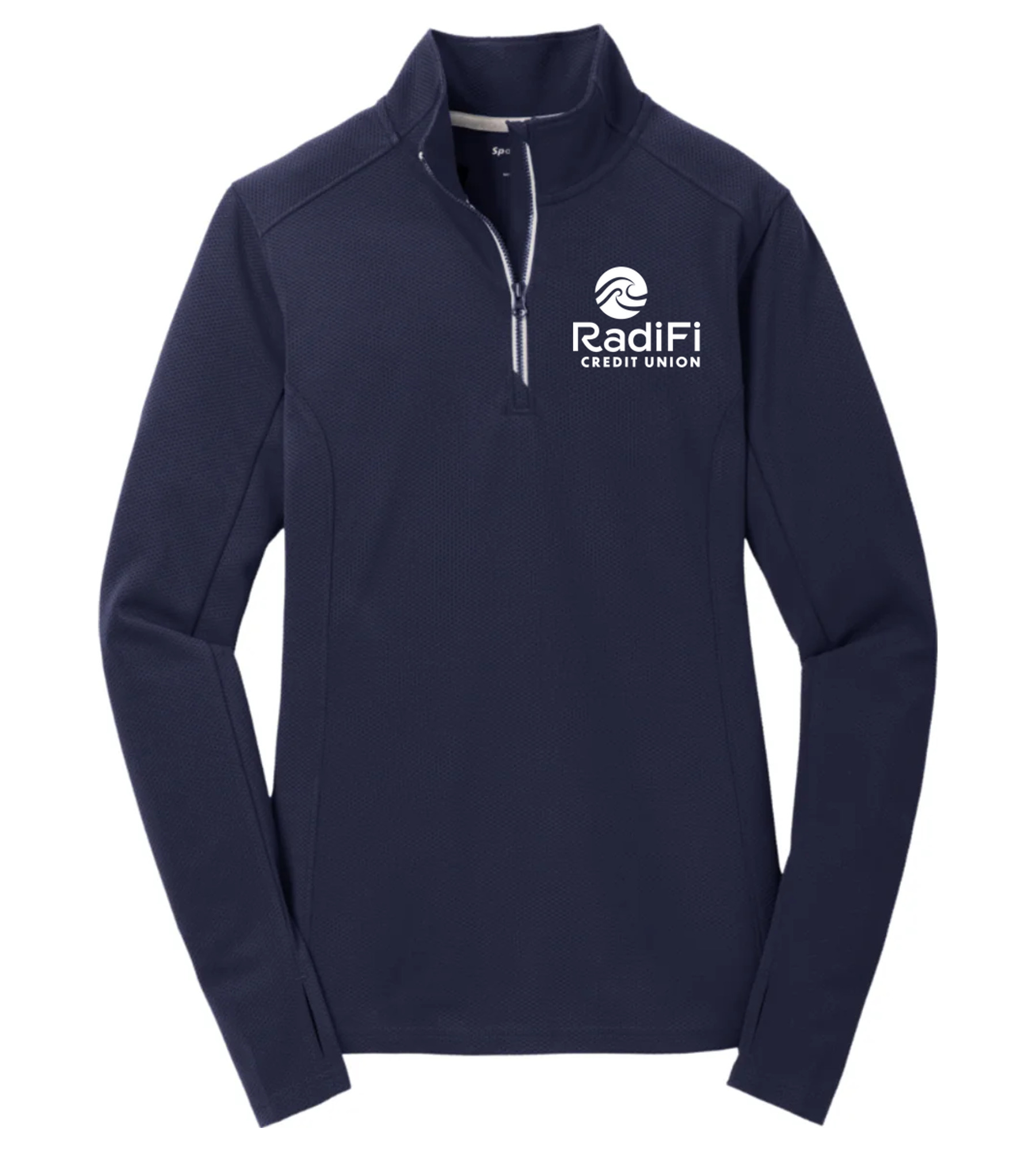 Sport-Tek Ladies Sport-Wick Textured 1/4-Zip Pullover